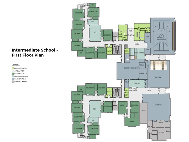 Intermediate School 1st Floor Plan