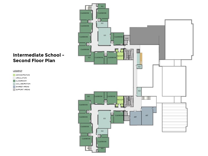 Intermediate School 2nd Floor Plan