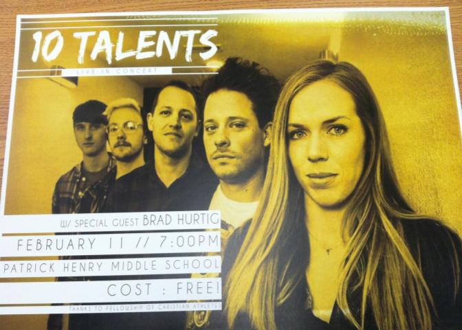 10 Talents Concert Flyer
