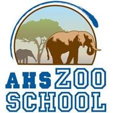 Zoo School Logo with elephants and tree