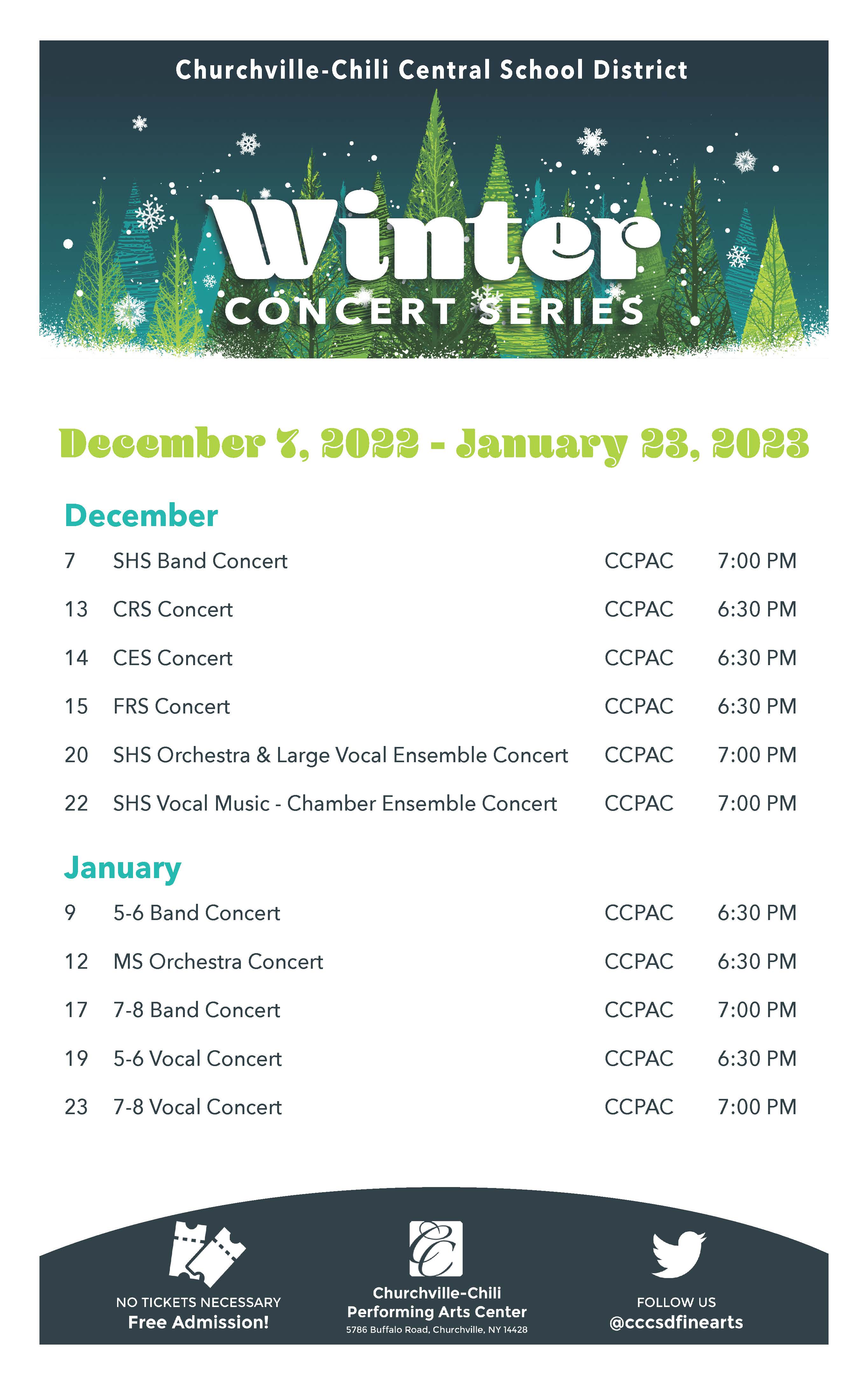 Winter Concert Series Poster
