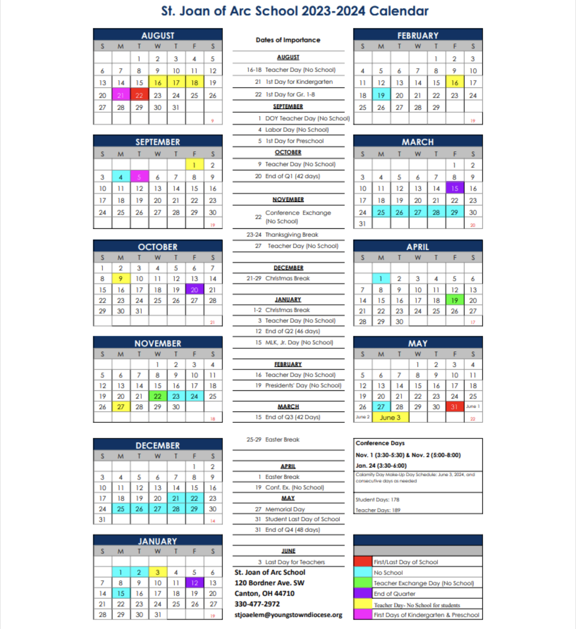 Academic Calendar 2023-24