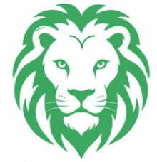 General Lion Head logo in green