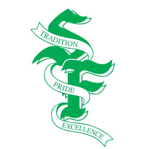 SF Ribbon Logo in Green with White Ribbon