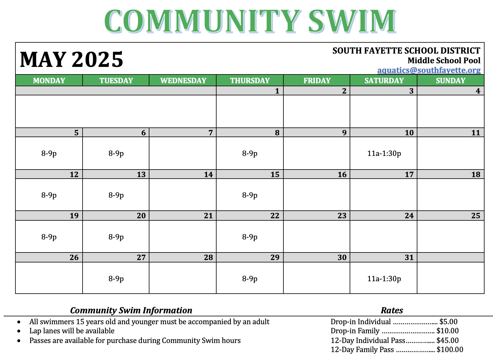 Community Swim