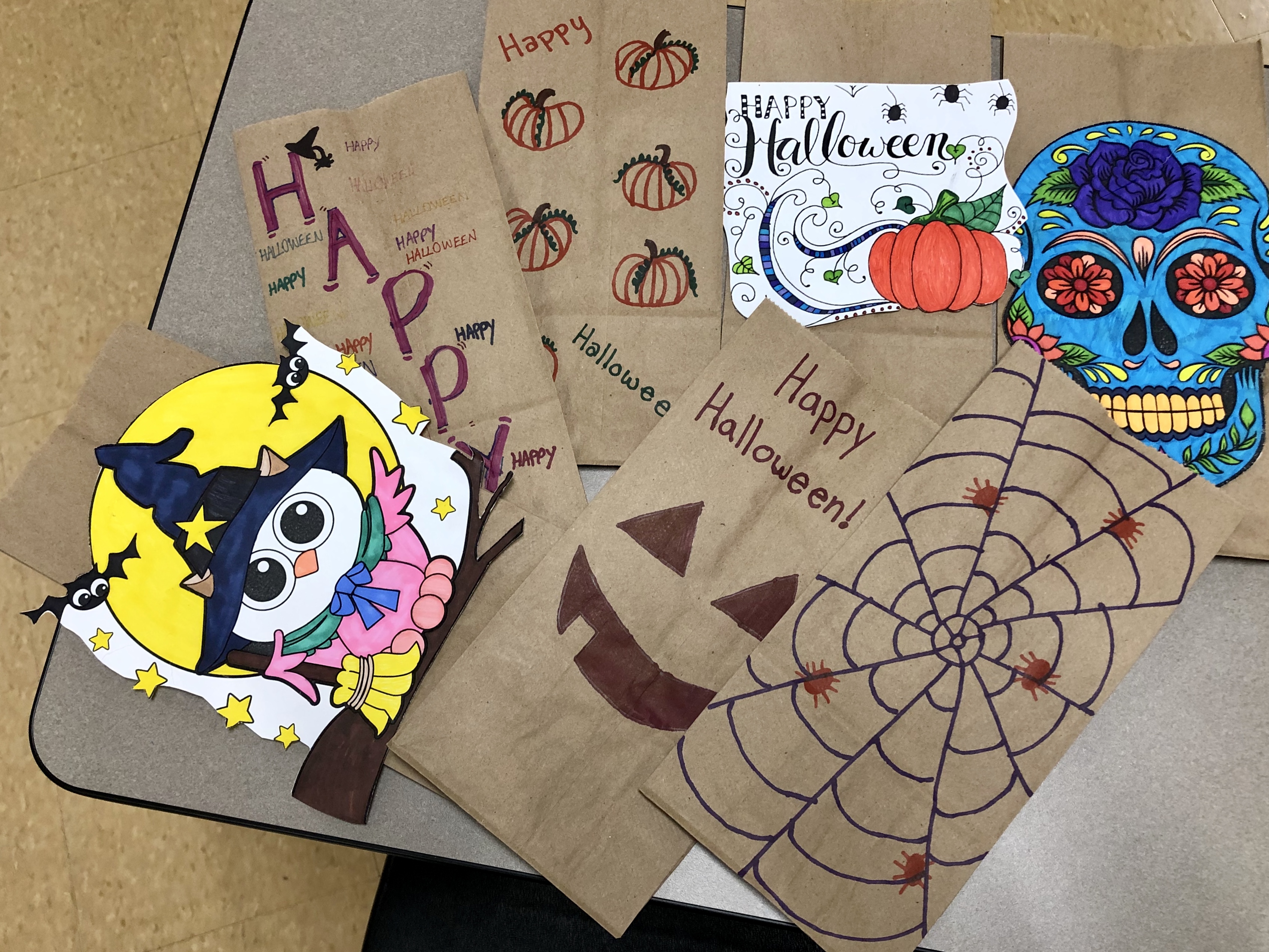 Samples of the creative gift bags