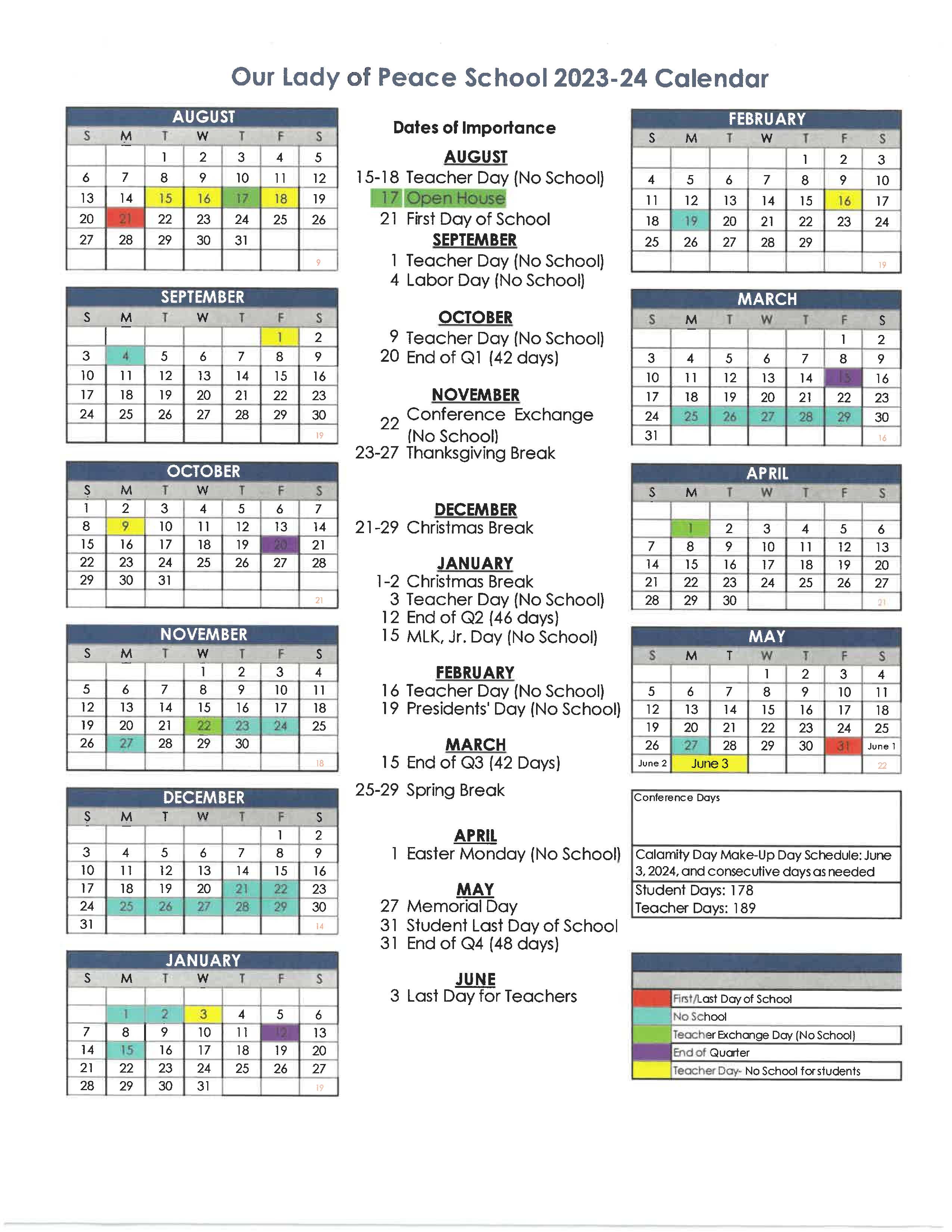 Academic Calendar 2023-24 Academic Calendar 2023-24