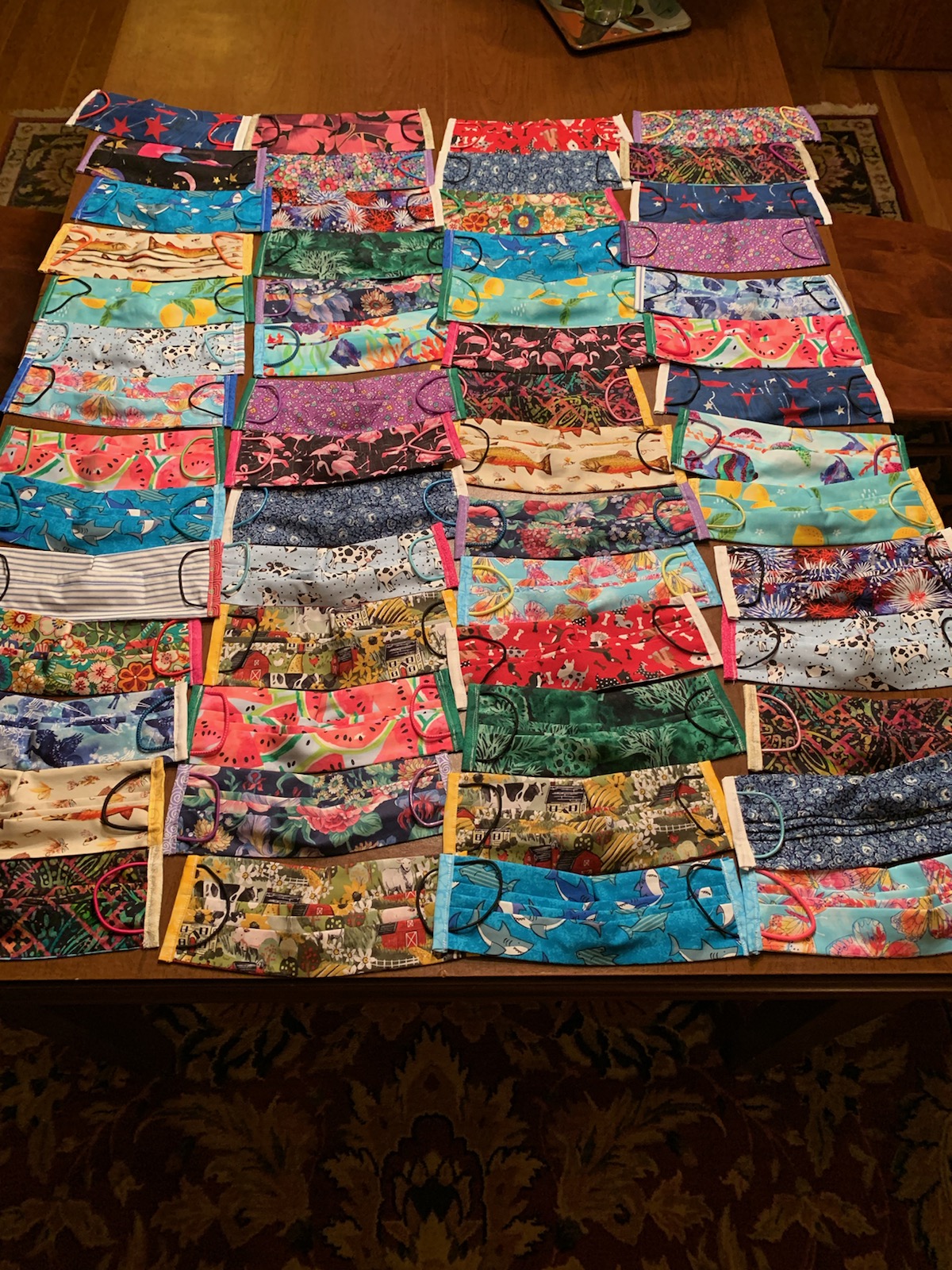 table of masks