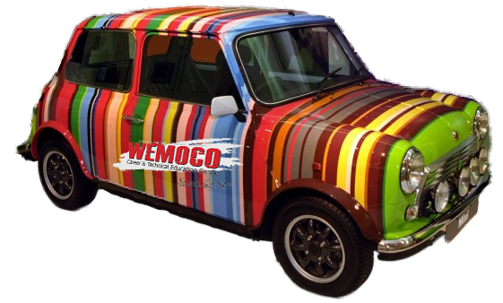 multi-colored car