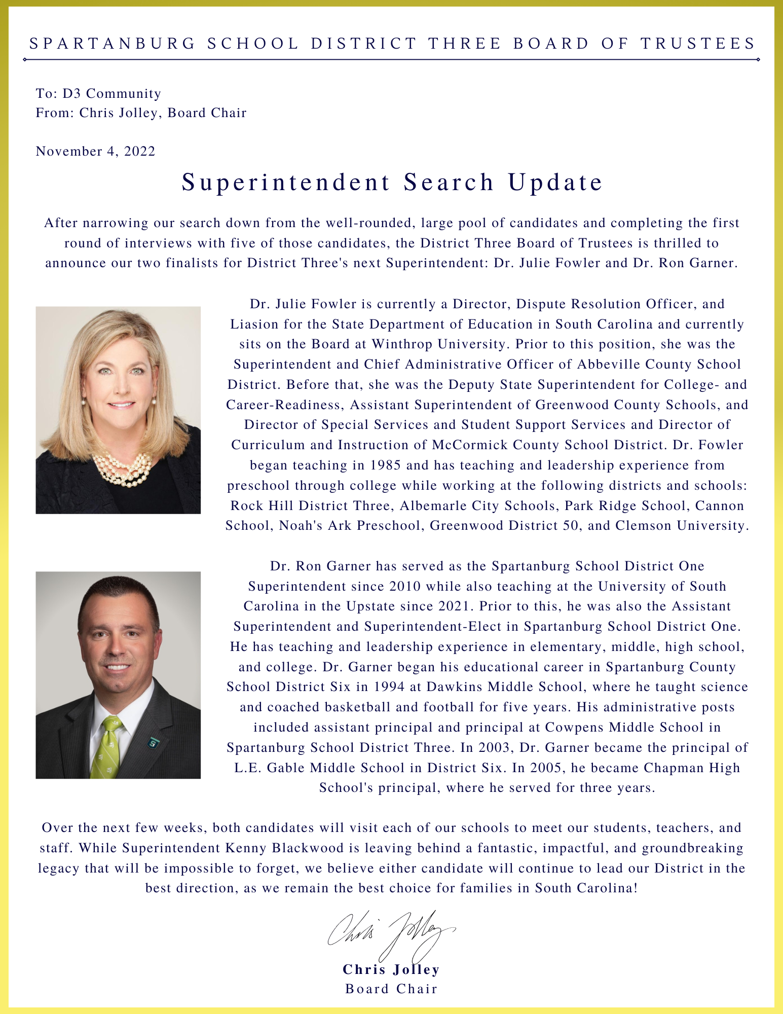 superintendent search update