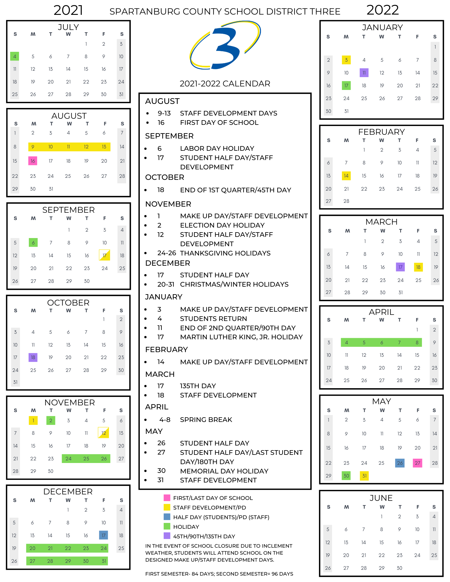 Usc Upstate Calendar 2023 2021-2022 Calendar