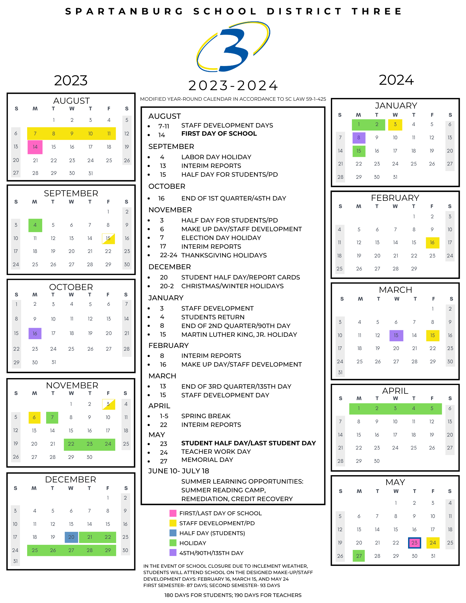 2023-2024 Calendar