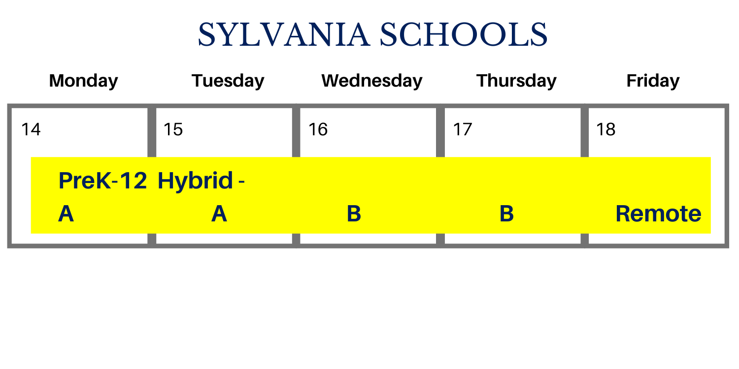 Empty Calendar Sylvania Schools Calendar 2021 22