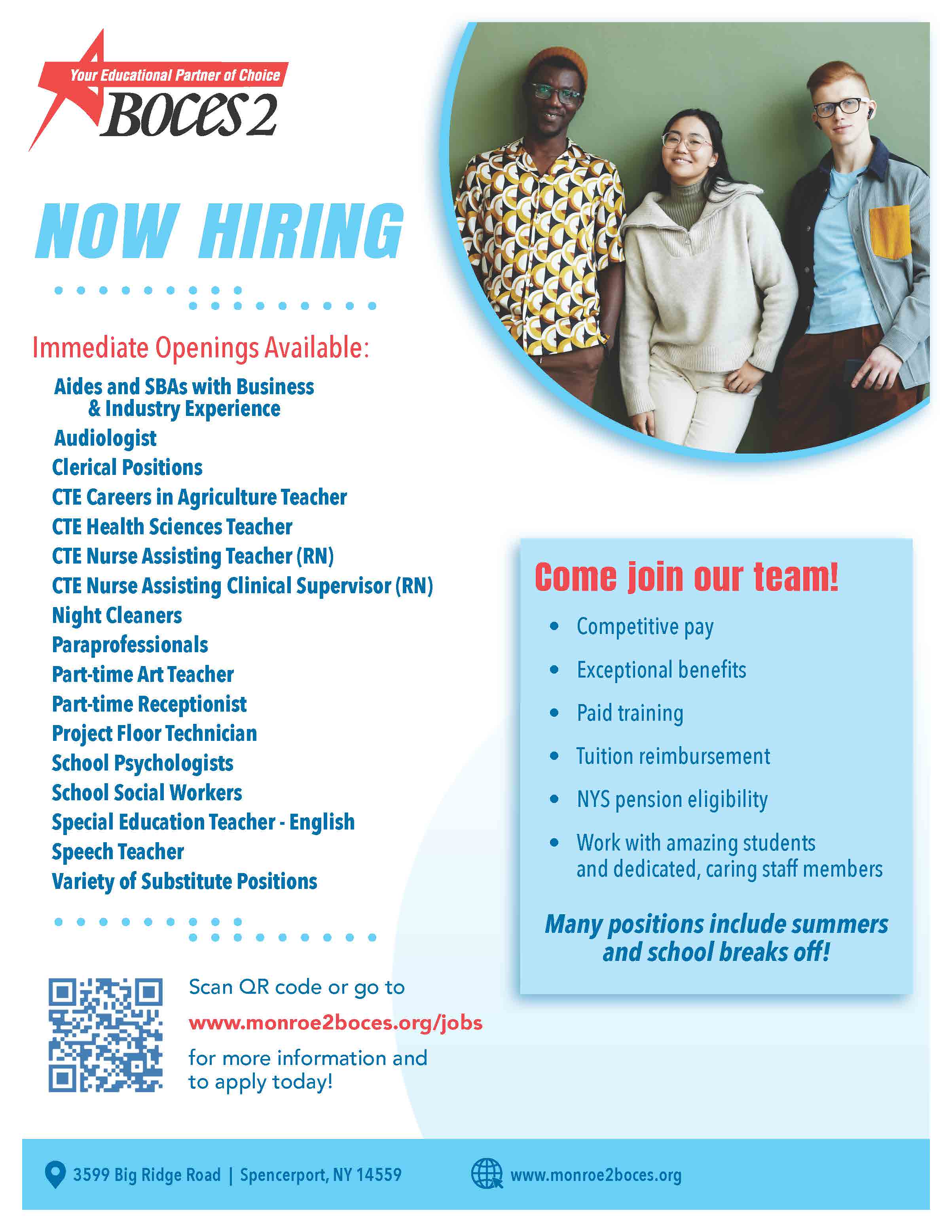 Join the BOCES 2 Team