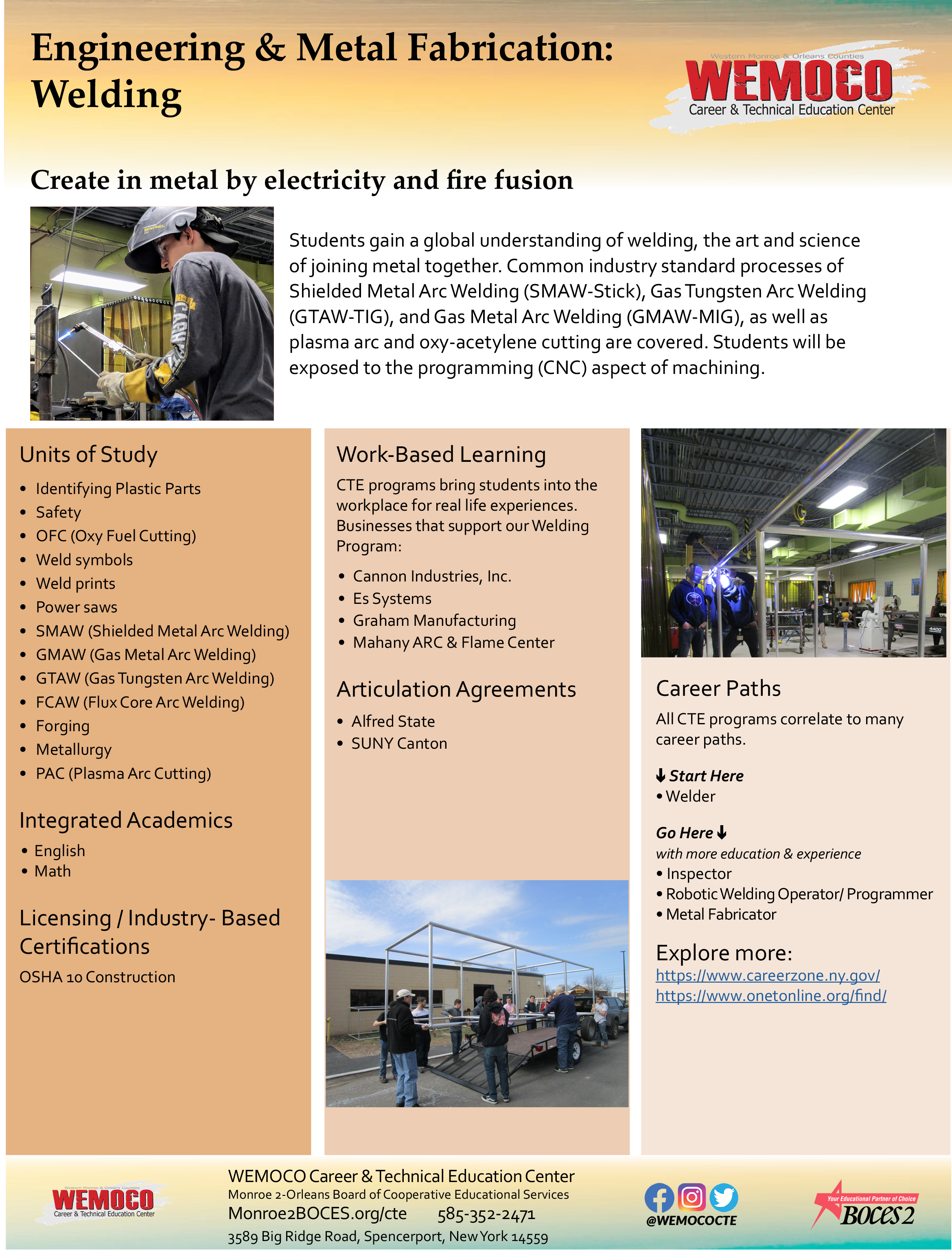 EMF Welding Program Information