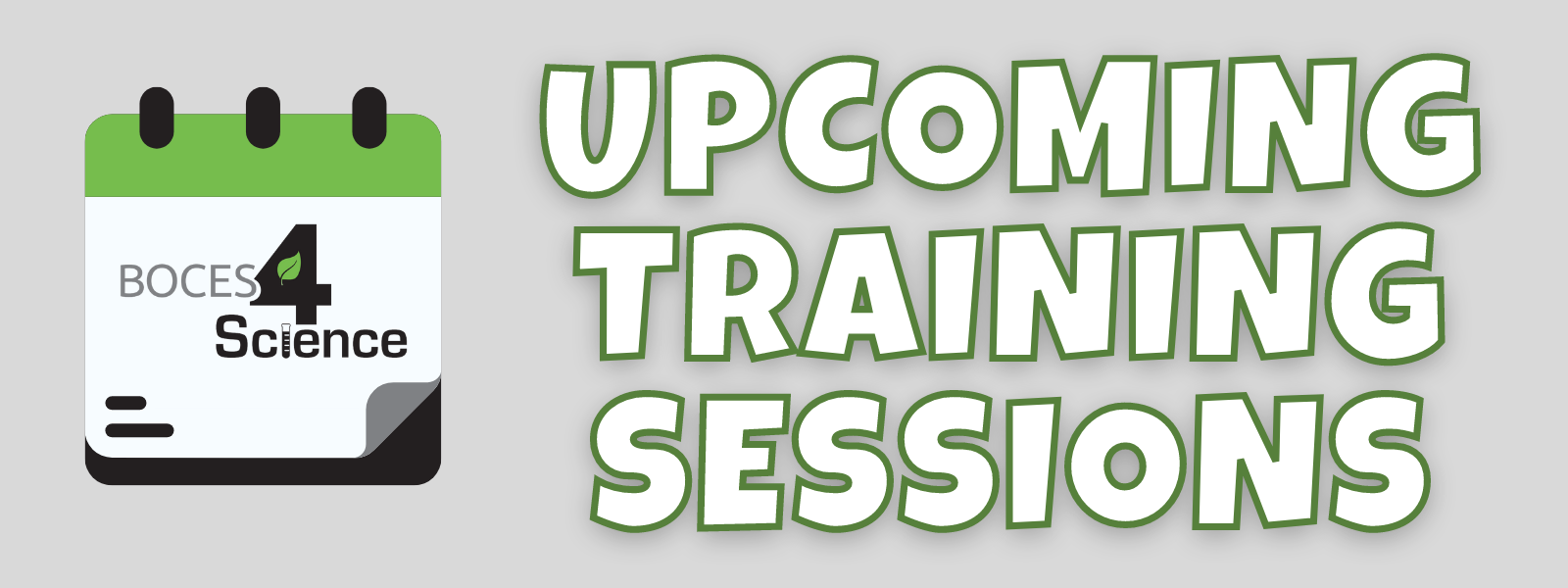 upcoming training sessions graphic