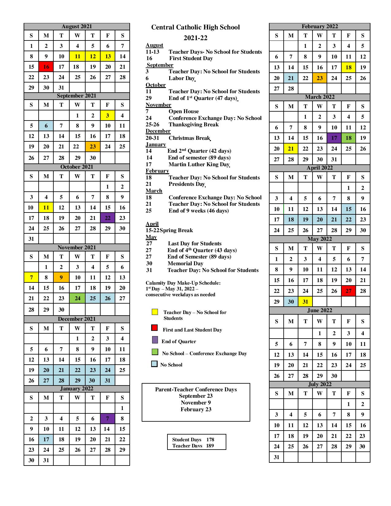 Sjcny Academic Calendar Customize and Print