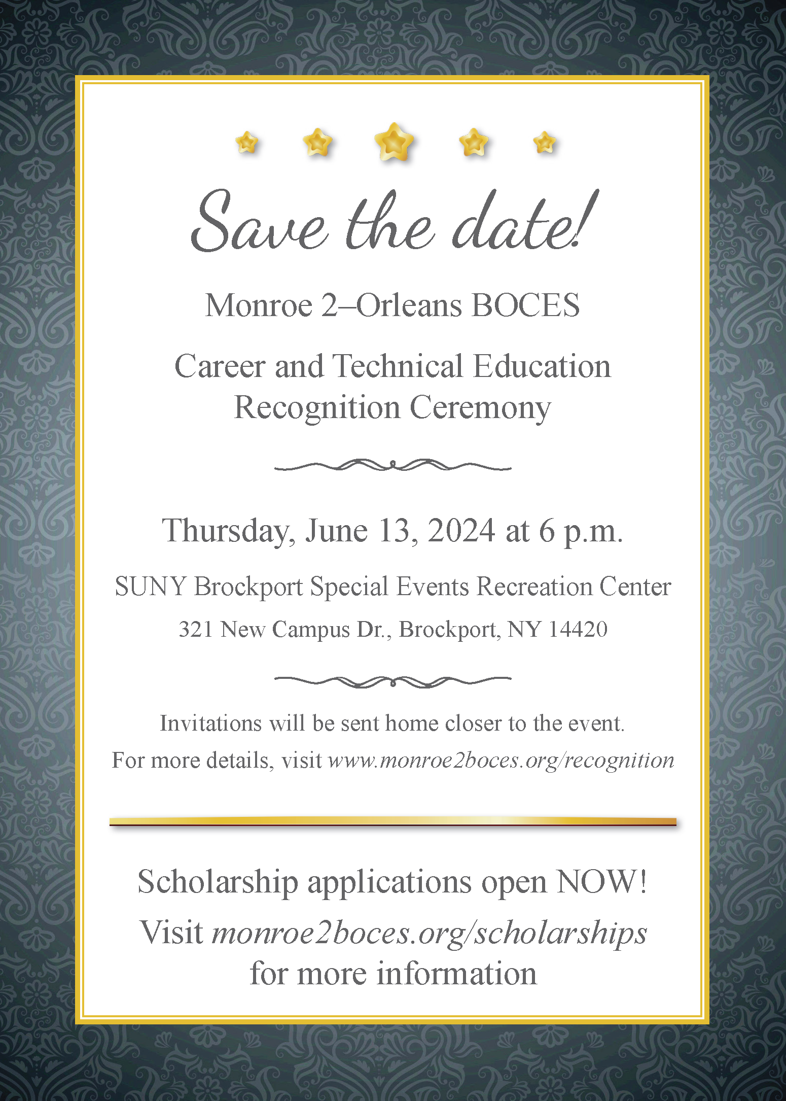 Recognition Ceremony Save the Date