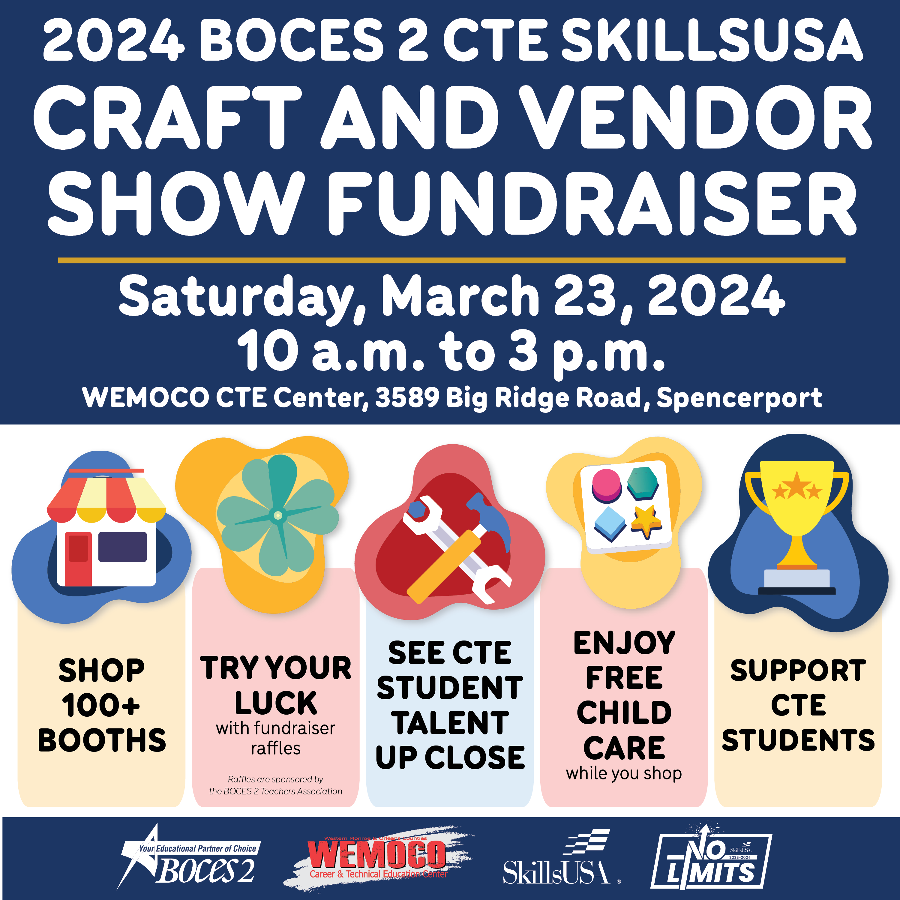 2024 BOCES 2 CTE SkillsUSA Craft and Vendor Show Fundraiser